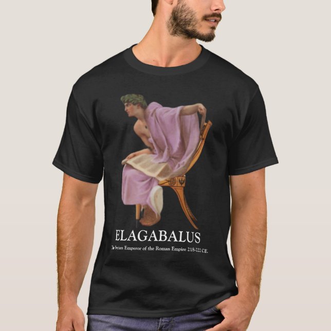 T-shirt ELAGABALUS, Le Garçon Empereur syrien de Rome 218- (Devant)