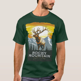 T-shirt Élan du parc national de Rocky Mountain