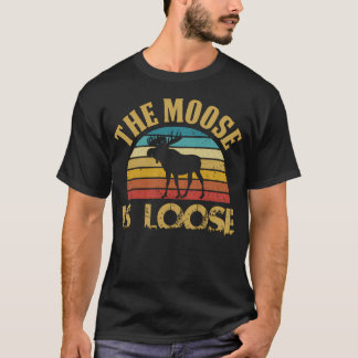 T-shirt Élan Rétro Vintage Est Déchaîné Élan Drôle