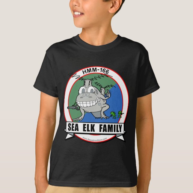 T-shirt 'Élans Family de la mer HMM-166 (Devant)