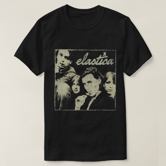 T-shirt élastica bande alternative rock déprimé grungy r (Design devant)