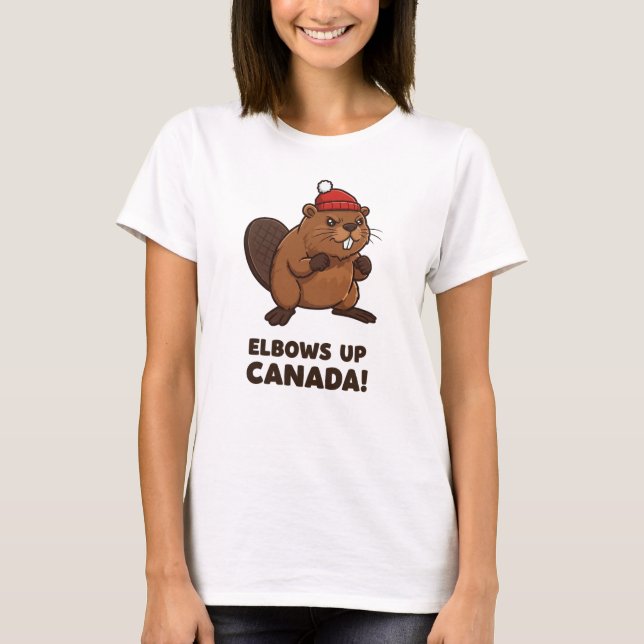 T-shirt Elbows Up Canada (Devant)