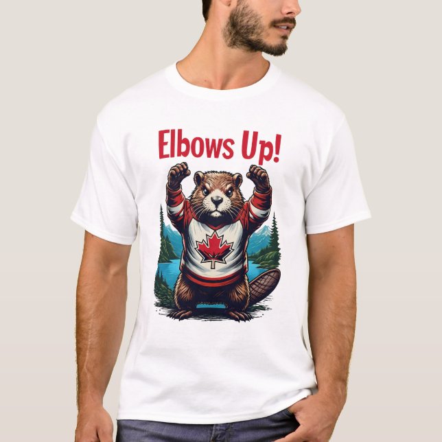 T-shirt Elbows Up Canada (Devant)