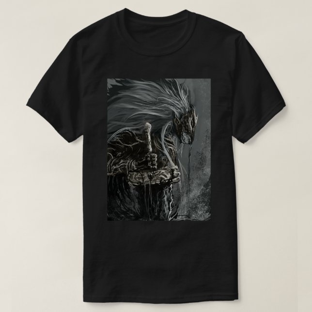 T-SHIRT ELDEN RING MALIKETH, LE CLASSEUR DE LAME NOIRE  (Design devant)