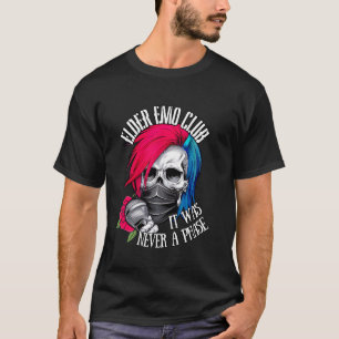 T-shirt Elder Emo Club Ce N'Était Jamais Une Phase Skeleto