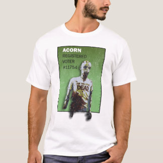 T-shirt Électeur #11754 de zombi de gland