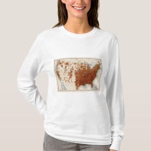 T-shirt Électeurs de nègre d'illettrés de 80 proportion