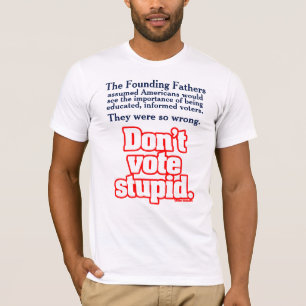 T-shirt Électeurs instruits et au courant