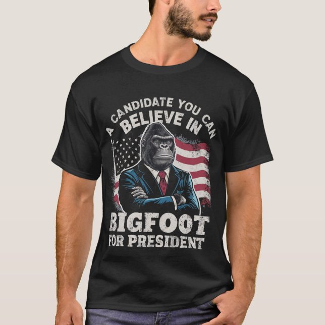 T-shirt Election 2024 Funny Vote Sasquatch USA (Devant)