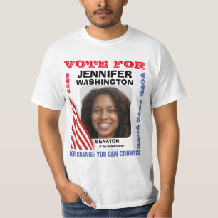 T-shirt Élection de la campagne personnalisée du sénateur