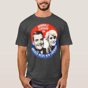 T-shirt Élection de Mondale Ferraro Walter Geraldine