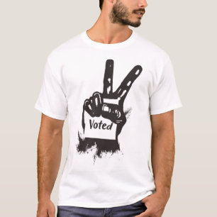 T-shirt Élection du panneau de la paix J'ai voté Harris WA
