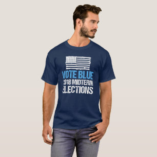 T-shirt Élections à moyen terme Démocrate du bleu 2018 