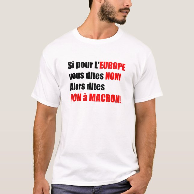 T-shirt Élections présidentielles en France 2017 - White M (Devant)