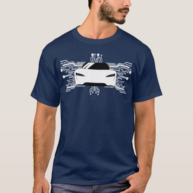 T-shirt Electric Car Drivehe Future Zero Emissions Owner f (Devant)