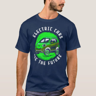 T-shirt Electric Car Quiet Environment Climate Protection 