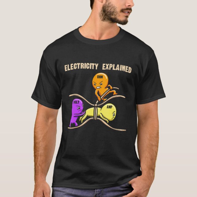 T-shirt Electrical Diagram Electricity Explained Ohms Watt (Devant)