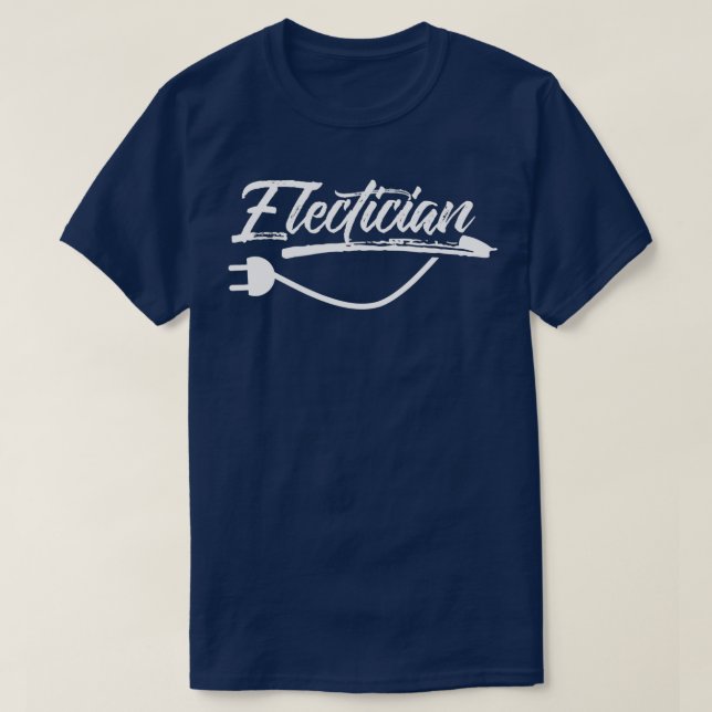 T-shirt Electrician Electrical Electric Electronic  (Design devant)