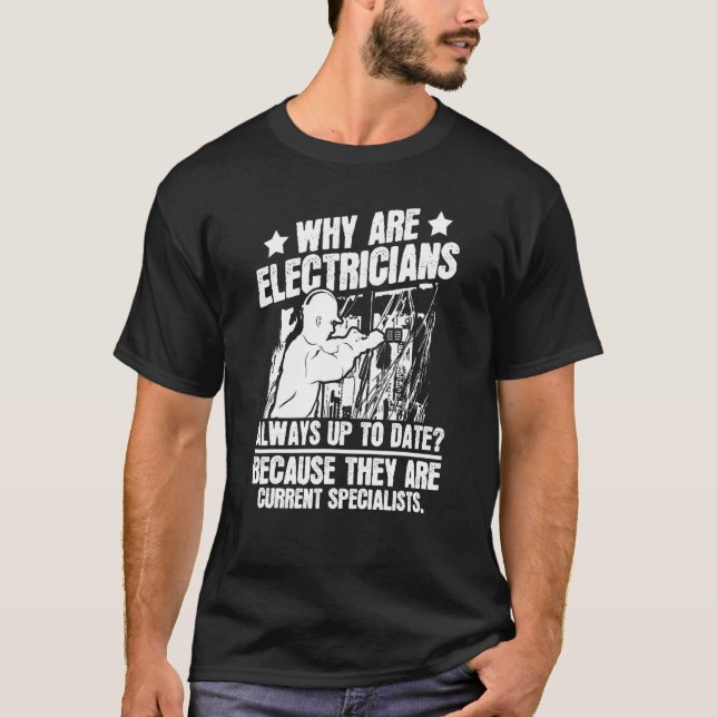 T-shirt Electrician  Electrical Engineer Construction Elec (Devant)