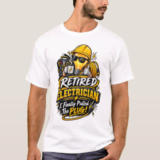 T-shirt Electrician Retirement Gift