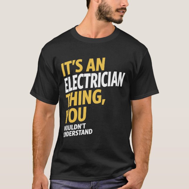 T-shirt Électricien (Devant)