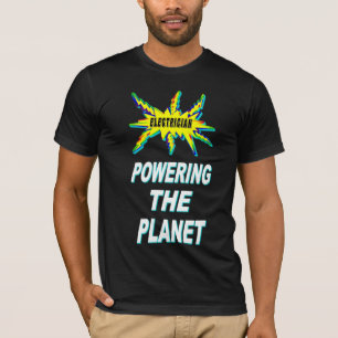 T-shirt Électricien Alimentant La Planète