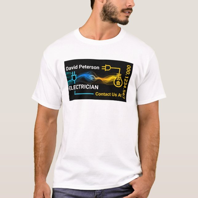 T-shirt Électricien de foudre de circuit électrique créati (Devant)