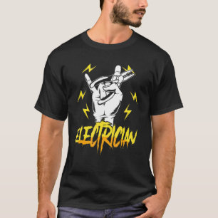 T-shirt Électricien Électricité Tension Lin Crafteur