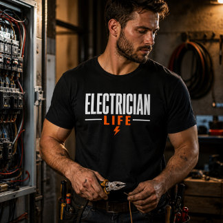 T-Shirt Électricien Fier Travailleur Électrique