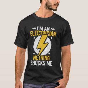 T-shirt Électricien Je Suis Un Papa Électricien Rien Ne Me