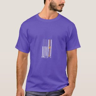 T-shirt Electriciens Drapeau Funny Electric Graphisme