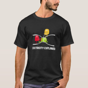 T-shirt Électricité Expliqué Volt Ohm Amp Amp Funny Electr