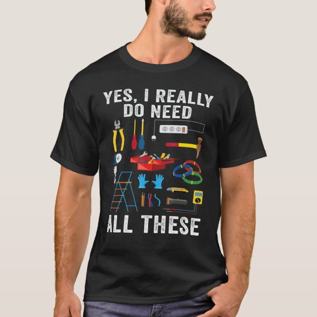 T-shirt Électrique Oui J'Ai Vraiment Besoin De Tous Ces Él (Devant)