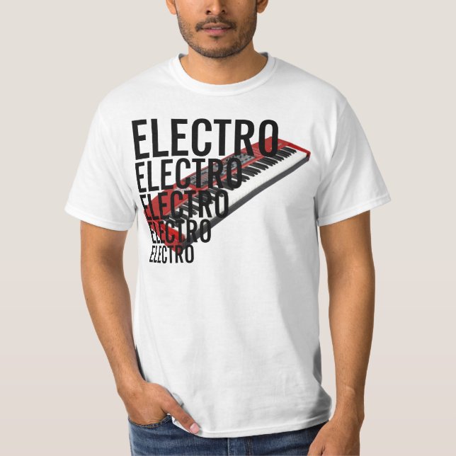 T-shirt Électro. Classe écartée (Devant)