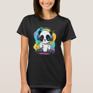 T-shirt Electro Music Panda Dj Techno EDM Festival