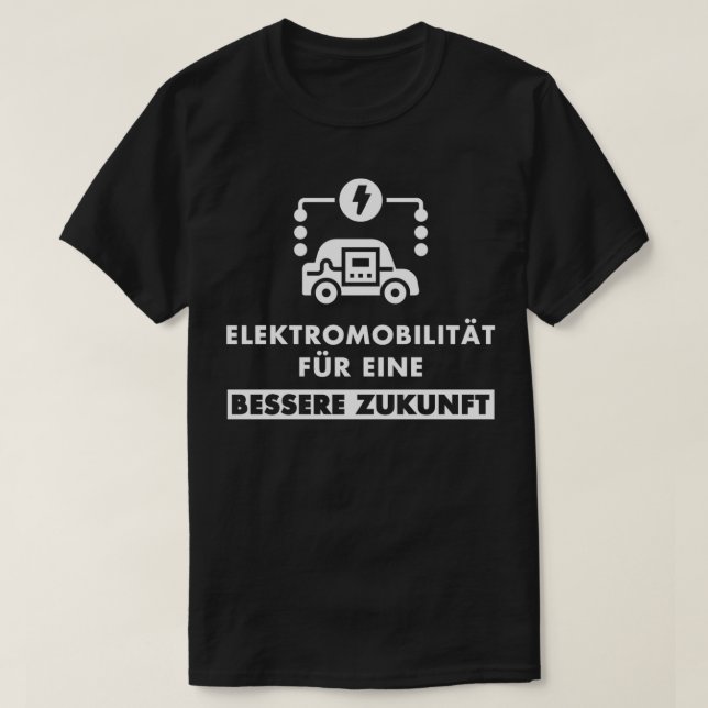 T-shirt Électromobilité pour un avenir meilleur (Design devant)