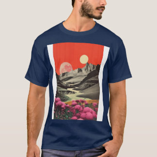 T-shirt Elégance âgée en fleur Nature Vintage Aesthétique 