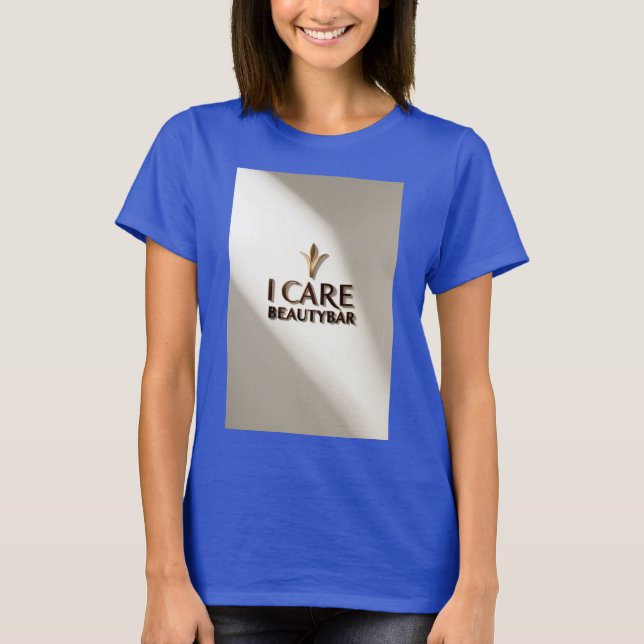 T-shirt Élégance dans la simplicité : le logo I Care Beaut (Devant)