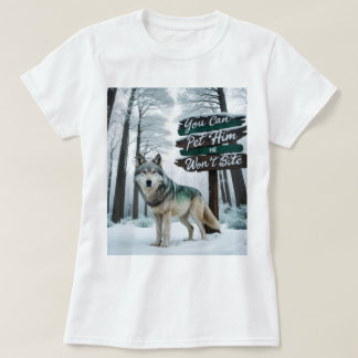 T-shirt Élégance majestueuse blanche et or