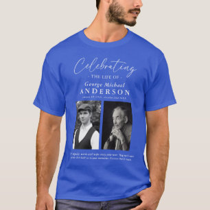 T-shirt Elegant 2 Photo 'Celebrating the Life' Hommage
