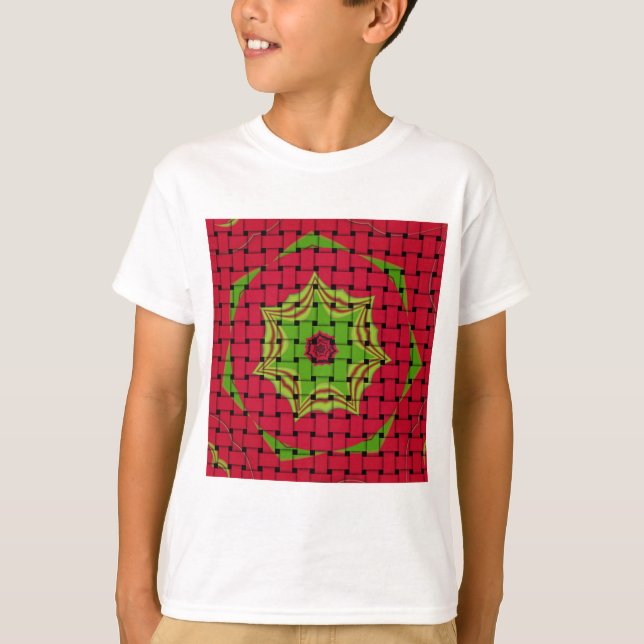 T-shirt Elégant Africain Lovely Tissé motif d'impression v (Devant)