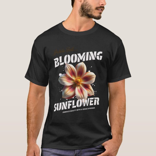 T-shirt Elégant aquarelle Flower Art - Belle main-Pai (Devant)