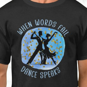 T-SHIRT ÉLÉGANT BALLROOM DANSANT GRAPHIQUE