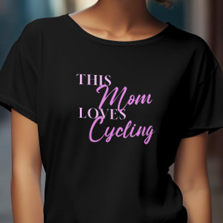 T-shirt Élégant Cette maman aime le vélo pour maman maman 