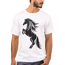 Elégant Cheval d'élevage Silhouette Design