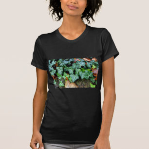 T-shirt Élégant classique lierre vert et pierre de champ