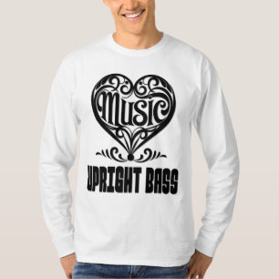 T-shirt Elégant Coeur Défilé pour les amateurs de basse de