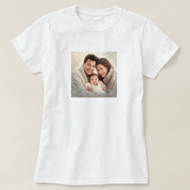 T-shirt Elegant Custom Ajouter votre propre cadeau photo p (Design devant)