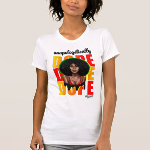 T-shirt Élégant Diva Noir avec audacieux, style moderne