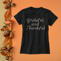 Elégant Grateful et Thankful Cursive